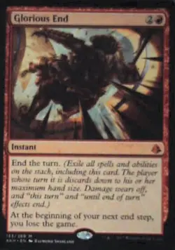 Glorious End - Amonkhet: #133, Magic: The Gathering Nm R151 - Image 1