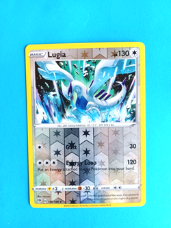 POKEMON TCG DARKNESS ABLAZE LUGIA #140/189 REVERSE HOLO RARE CLEAN UNPLAYED - Image 1