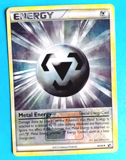 POKEMON UNDUANTED METAL ENERGY #80/90 UNCOMMON LEAGUE PROMO VERY LIGHT PLAY - Image 1