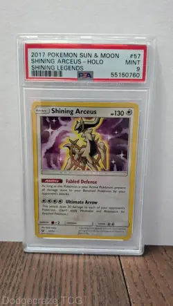 2017 Pokemon Shining Legends Shining Arceus Holo 57/73 PSA 9 - Image 1