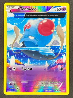 Pokemon Tentacool Ancient Trait Reverse Holo 71/160 PRC Primal Clash LP/NM - Image 1