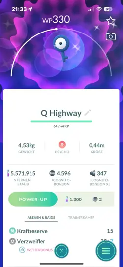 Pokemon Go Shiny Icognito Q / Unown Q - Image 1
