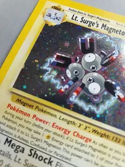 Lt. Surge's Magneton 8/132 Pokemon TCG Gym Heroes Set (2000) HOLO Rare NM - Image 4