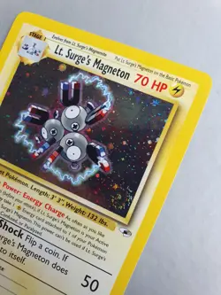 Lt. Surge's Magneton 8/132 Pokemon TCG Gym Heroes Set (2000) HOLO Rare NM - Image 5