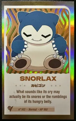 SNORLAX - POKEMON CHIBI CCG CUTE COLLECTION GOLD FOIL - Image 1