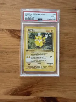 1999 Pokemon Jungle Pikachu 1st Edition #60 PSA 9 German - Image 1