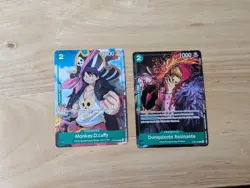 One Piece TCG x1 Luffy & x1 Rosinante Welcome Pack Vol.1 and Vol.2 - Image 1