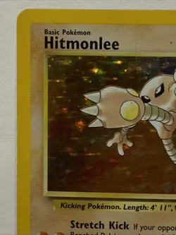 Pokemon TCG Hitmonlee Fossil 7/62 Holo Unlimited Holo Rare - Image 3