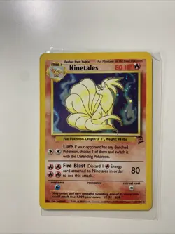 Ninetales 013/130 Base Set 2 Holo Pokemon WOTC HP - Image 1