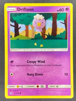 Pokemon Drifloon 51/156 UPR Ultra Prism LP/NM - Image 1