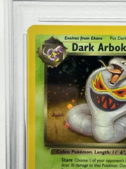 Pokemon TCG Dark Arbok 2/82 Team Rocket Holo Rare Swirled PSA 5 - Image 3