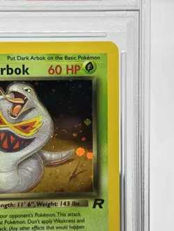 Pokemon TCG Dark Arbok 2/82 Team Rocket Holo Rare Swirled PSA 5 - Image 4