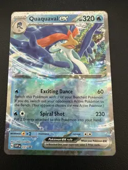 Pokemon Quaquaval ex SVP 035 Black Star Promo Ultra Rare Holo NM - Image 1