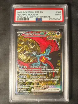 2025 POKEMON PRE SPECIAL ILLUSTRATION RARE #162/131 ROARING MOON EX PSA 9 - Image 1
