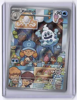 Vanillish - 190/182 Holiday Stamp Holo NM Pokemon SV04: Paradox Rift - Image 1