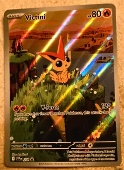 Victini 208 Sv: Scarlet & Violet Promo Cards Holo Pokemon TCG Card NM Condition - Image 1