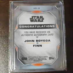[SC] mc109 Tops Star Wars Finn Sign Card - Image 2