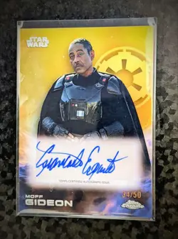 [SC] mc109 Tops Star Wars Chrome Moff Gideon Autographed Card - Image 1