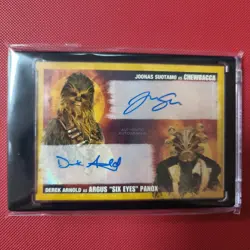 [SC] mc109 Tops Star Wars Chewbacca Dual Sign Card - Image 1