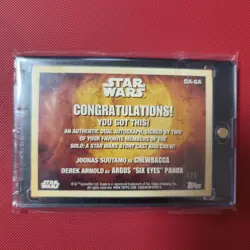 [SC] mc109 Tops Star Wars Chewbacca Dual Sign Card - Image 2