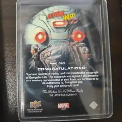 [SC] mc109 Marvel Ant-Man Wasp Hope Van Dine Signed Card - Image 2