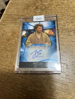 [SC] mc109 Tops Star Wars Masterwork Owen Signed Card - Image 1