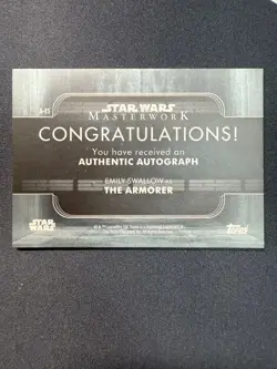 [SC] mc109 Tops Star Wars Sign Card - Image 2