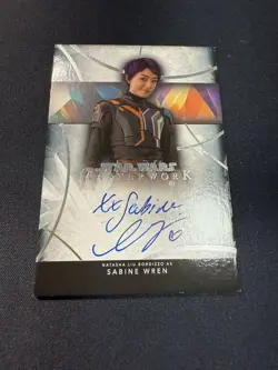 [SC] mc109 Tops Star Wars Master Work Sign Card - Image 1