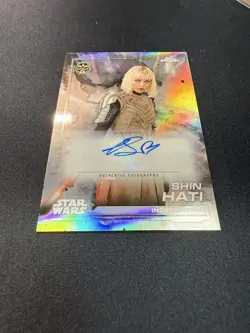 [SC] mc109 Tops Star Wars Sinhati Autographed Card - Image 1