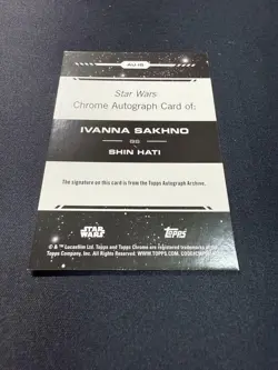 [SC] mc109 Tops Star Wars Sinhati Autographed Card - Image 2