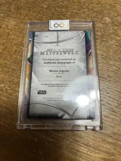 [SC] mc109 Tops Star Wars Masterwork Reva Signed Card - Image 2