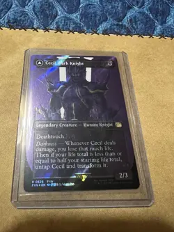MTG Cecil, Dark Knight FIN 0525 R NM Borderless Surge FOIL - Image 1