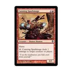 WOTC MtG Worldwake Cunning Sparkmage (U) (Foil) NM - Image 1