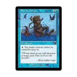 WOTC MtG Prophecy Rhystic Deluge (C) (Foil) EX - Image 1