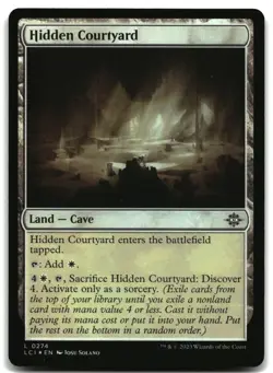 MTG Hidden Courtyard Foil L The Lost Caverns of Ixalan 274 LP - Image 1