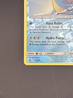 Pokemon TCG Card Lapras Reverse Holo Uncommon Dragon Majesty 21/70 NM - Image 4