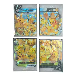Pikachu V-Union [Set of 4] SWSH: Sword & Shield Promo Cards Holo NM MINT - Image 1
