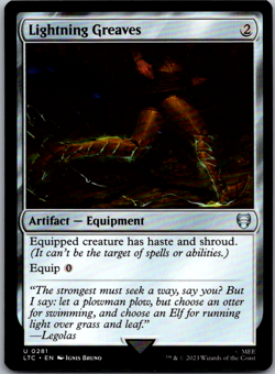 Lightning Greaves English Commander: The Lord of the Rings: Tales of Middle-eart - Image 1