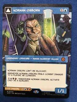 MTG Marvel Spider-Man Norman Osborn Green Goblin 0220 Borderless Mythic Rare - Image 2