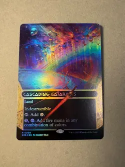 Cascading Cataracts (0095) (Borderless) (Galaxy Foil) Foil R 95 NM - Image 1