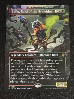 MTG Commander: Bloomburrow Bello, Bard of the Brambles Borderless Foil 0001 - Image 1