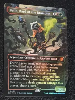 MTG Commander: Bloomburrow Bello, Bard of the Brambles Borderless Foil 0001 - Image 2