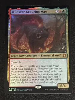 MTG Commander: Bloomburrow Wildsear, Scouring Maw Foil 0008 NM Mythic - Image 1