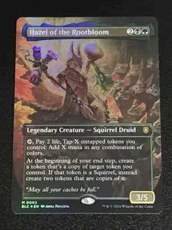 MTG Commander: Bloomburrow Hazel of the Rootbloom Borderless Foil 0002 Mythic - Image 1