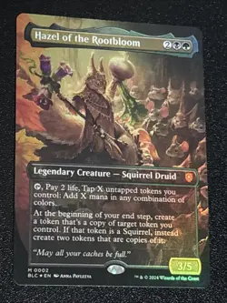 MTG Commander: Bloomburrow Hazel of the Rootbloom Borderless Foil 0002 Mythic - Image 2