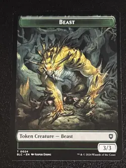 MTG Commander: Bloomburrow Hamster/Beast Double-Sided Token 0022/0024 NM - Image 2