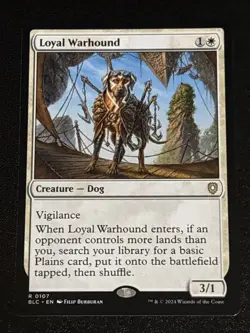 MTG Commander: Bloomburrow Loyal Warhound 0107 NM Rare - Image 1