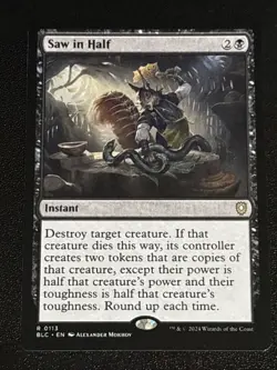 MTG Commander: Bloomburrow Saw in Half 0113 NM Rare - Image 1