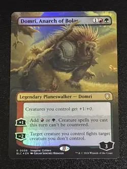 MTG Commander: Bloomburrow Domri, Anarch of Bolas Borderless Foil 0098 NM Rare - Image 1