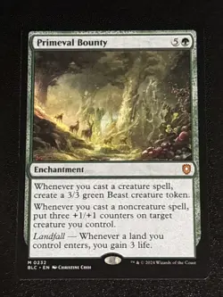 MTG Commander: Bloomburrow Primeval Bounty 0232 NM Mythic - Image 1